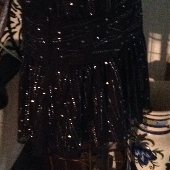 Black mesh sequined dress - Picture 8 of 8